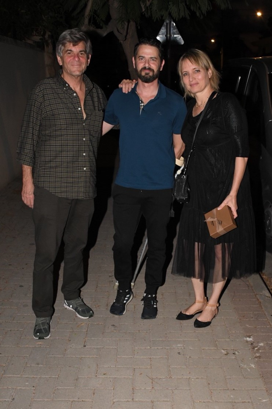 צביקה, מאירה, רן פירון (צילום: אביב חופי)