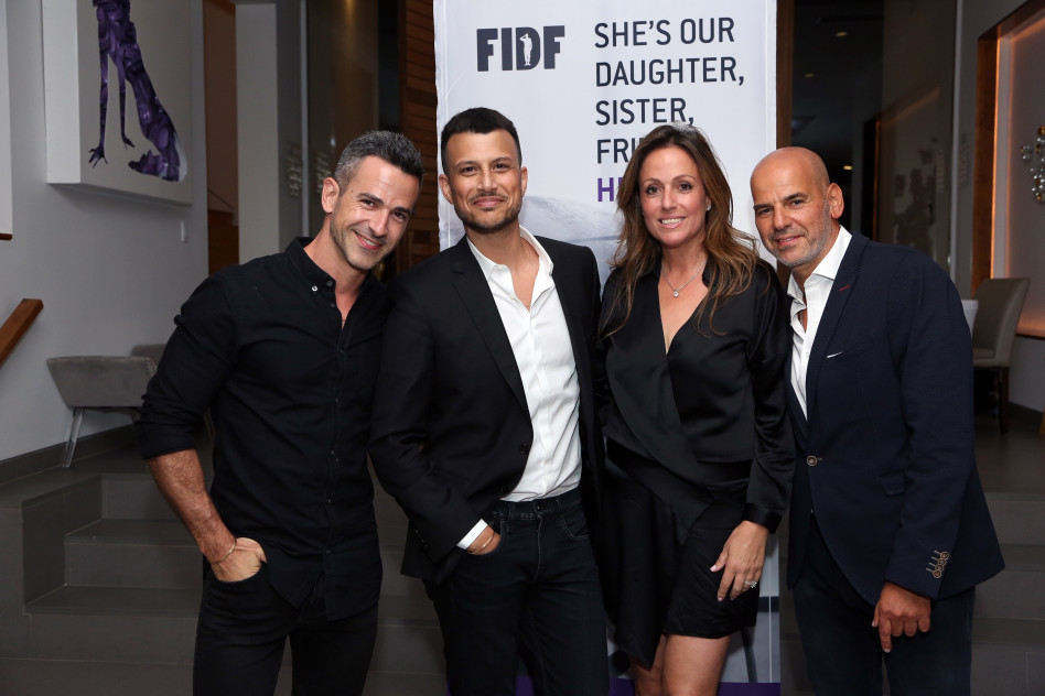  רני ומרב בן-ג'וזף, אסי עזר ואלברט אסקולה (צילום: אהרון מייקל)