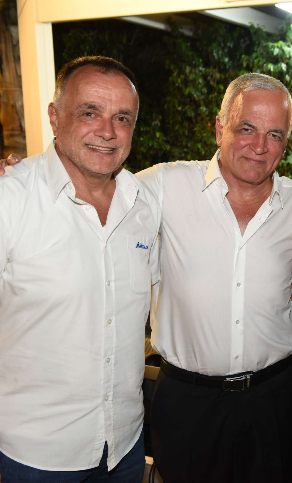 יעקב אמסלם ומשמאל אליעזר אמסלם (צילום: אופיר נחמני)