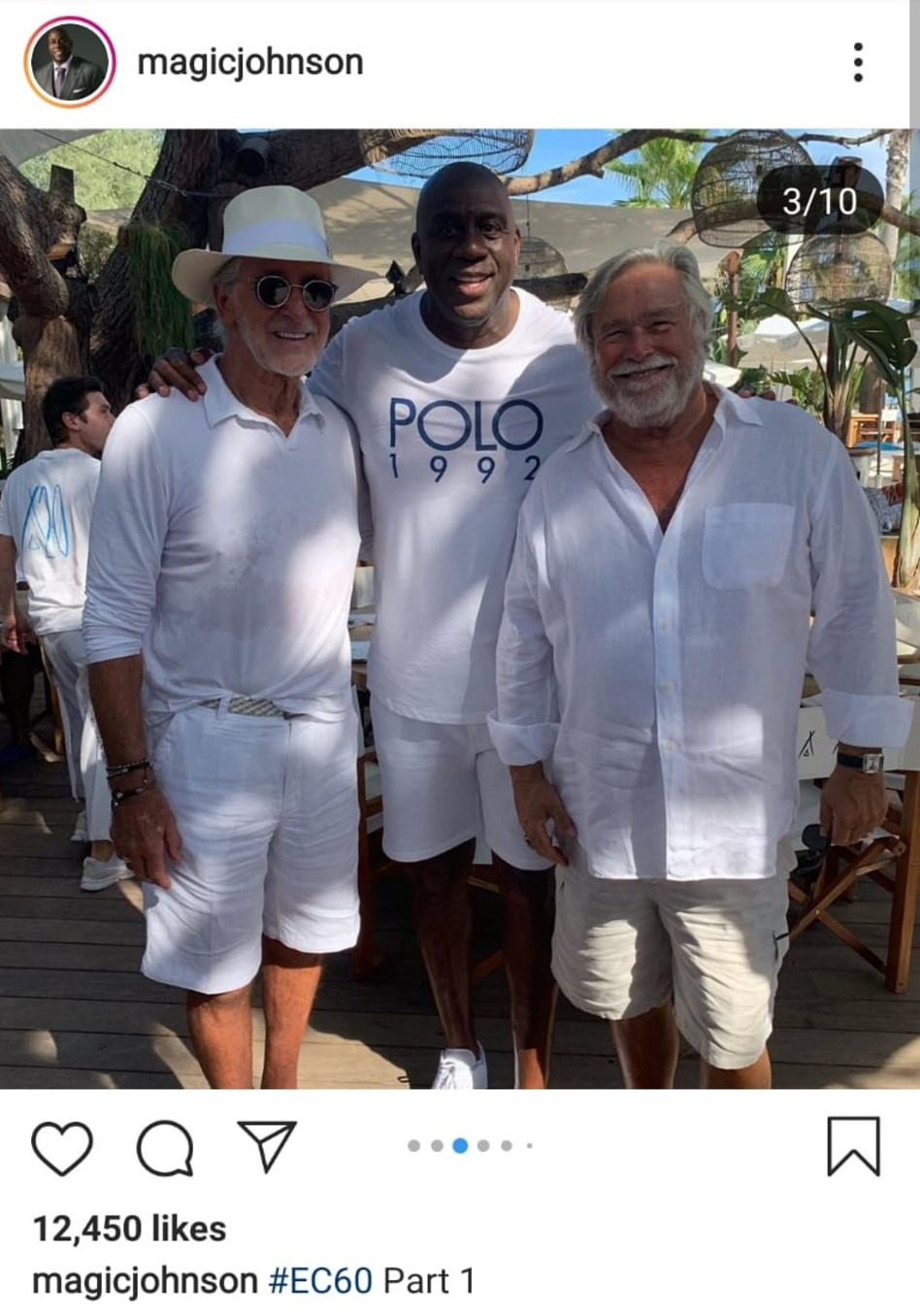 מיקי אריסון ומג'יק ג'ונסון (אינסטגרם)