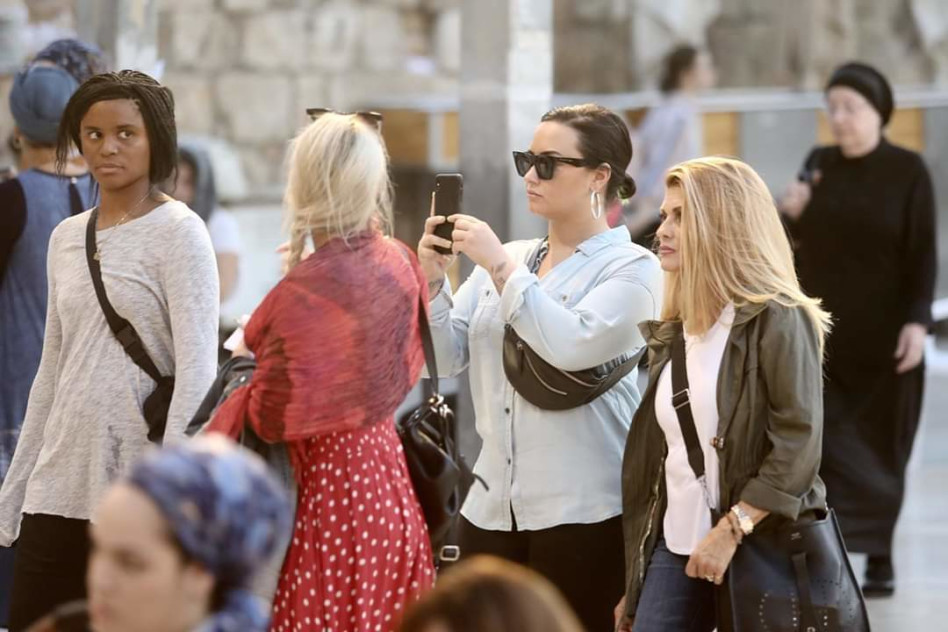 מהביקור בכותל (צילום: מרק ישראל סלם)