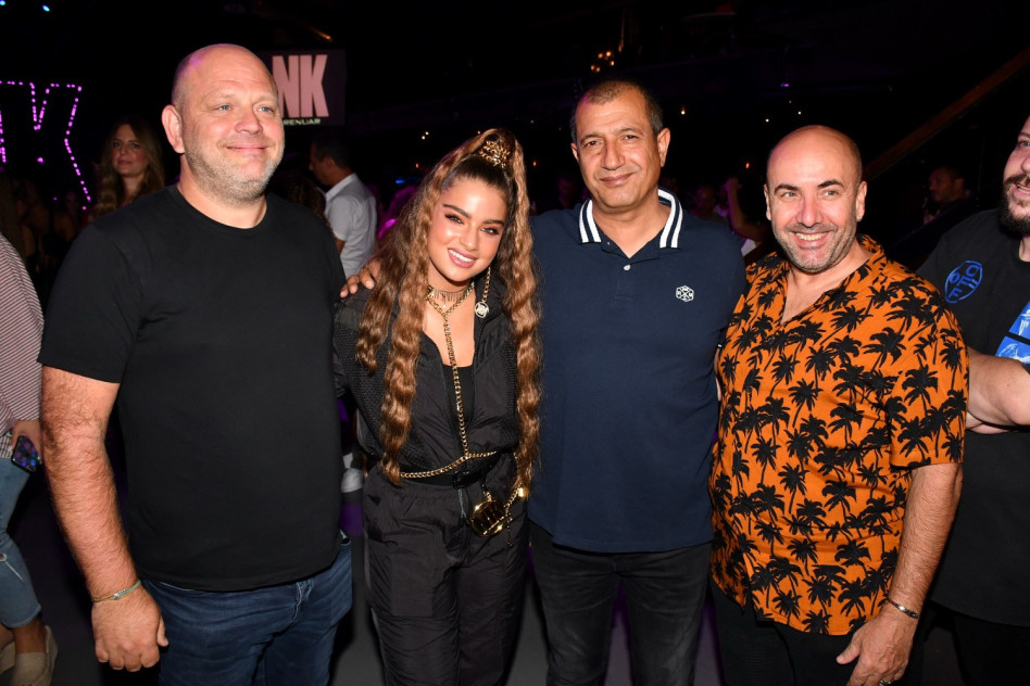 סרג' דרעי, יוסי ברוש, נועה קירל ואלי ברקוביץ' (צילום: אביב חופי)