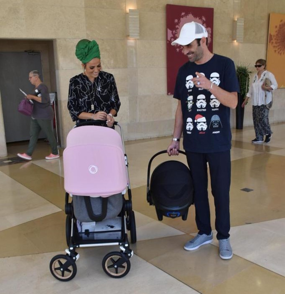 קשה להוריד את החיוך מהפנים. לינור אברג'יל ואורון כלפון (צילומים: צ'ינו)