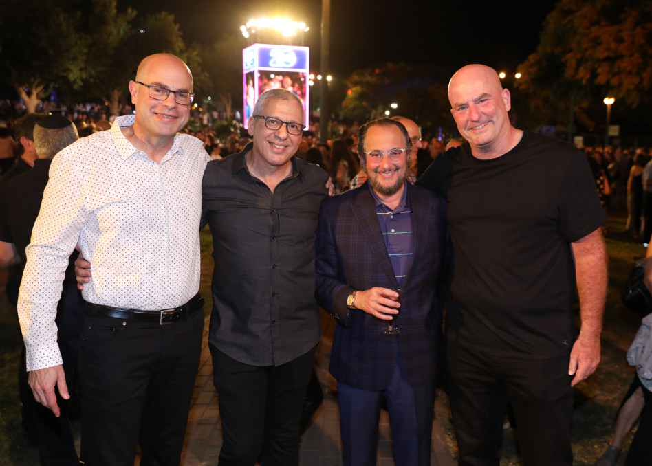 אבי באום, מוריס וולפסון, שחר אפעל ורביב צולר (צילום: אלירן אביטל)