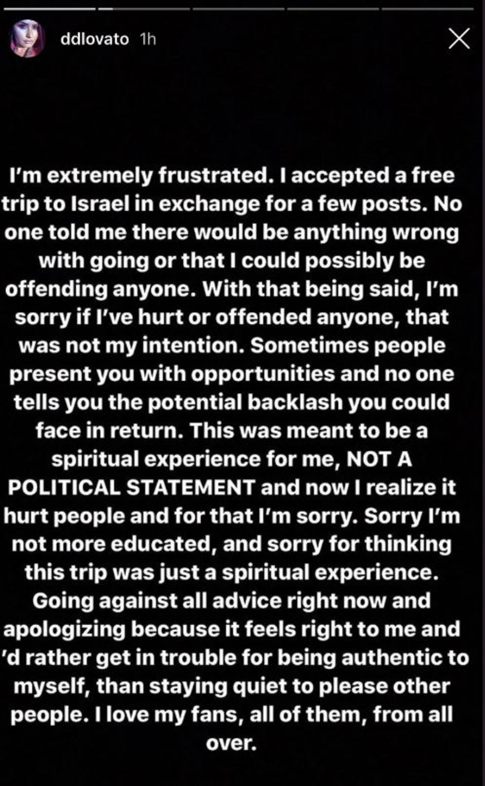 דמי לובאטו משתפת באינסטגרם (צילום: אינסטגרם)