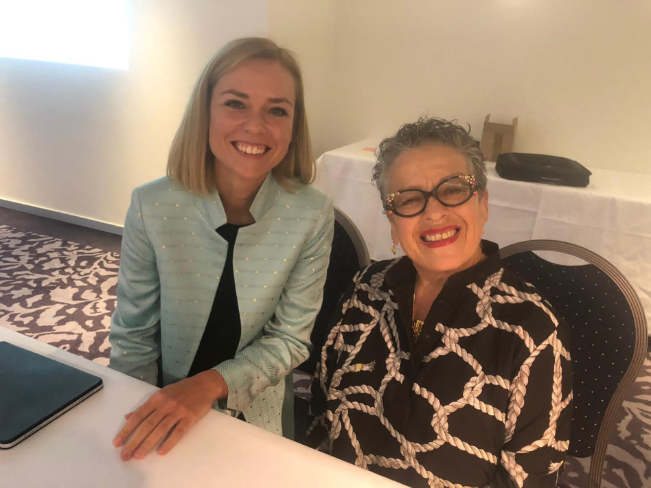 חנה פרי זן וטניה בופרדינג (צילום: רינה קנטוק)