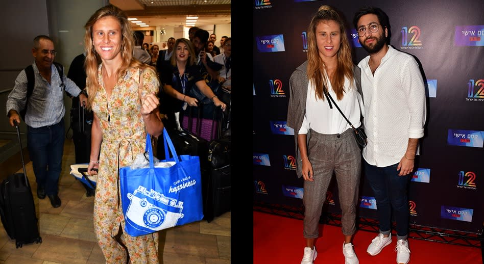 מימין: אלינה לוי אחרי העליה במשקל, משמאל: אלינה לוי רזה מאי פעם (צילום: אביב חופי)י