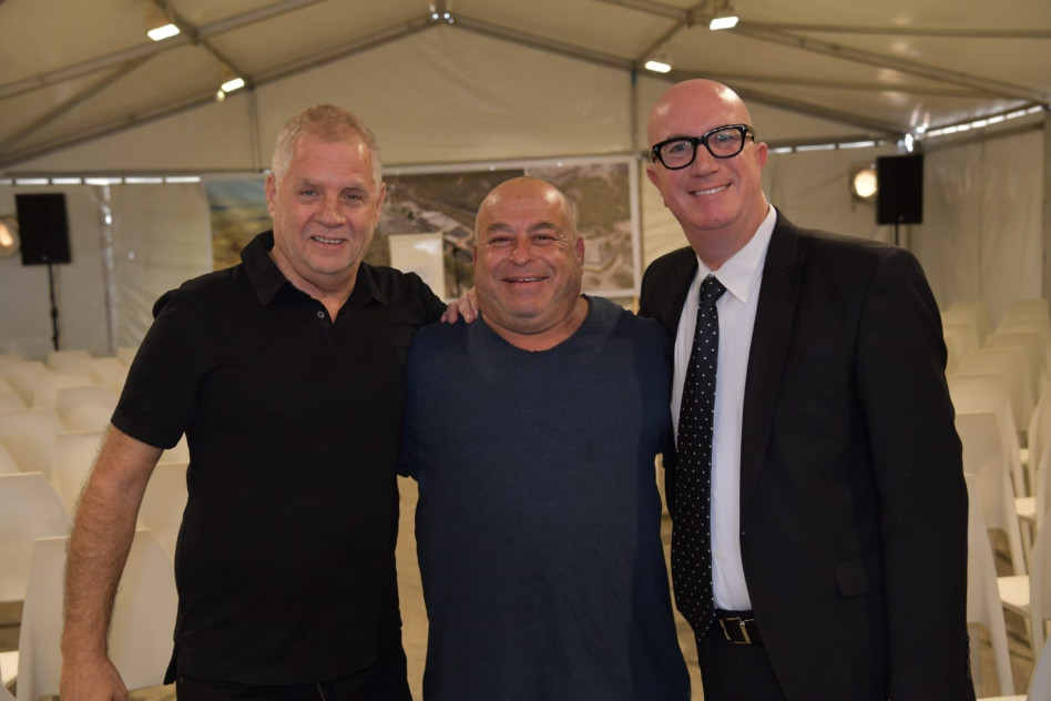 אבי בלשניקוב, גל כנרתי ושמעון שבס (צילום: שלומי אמסלם)