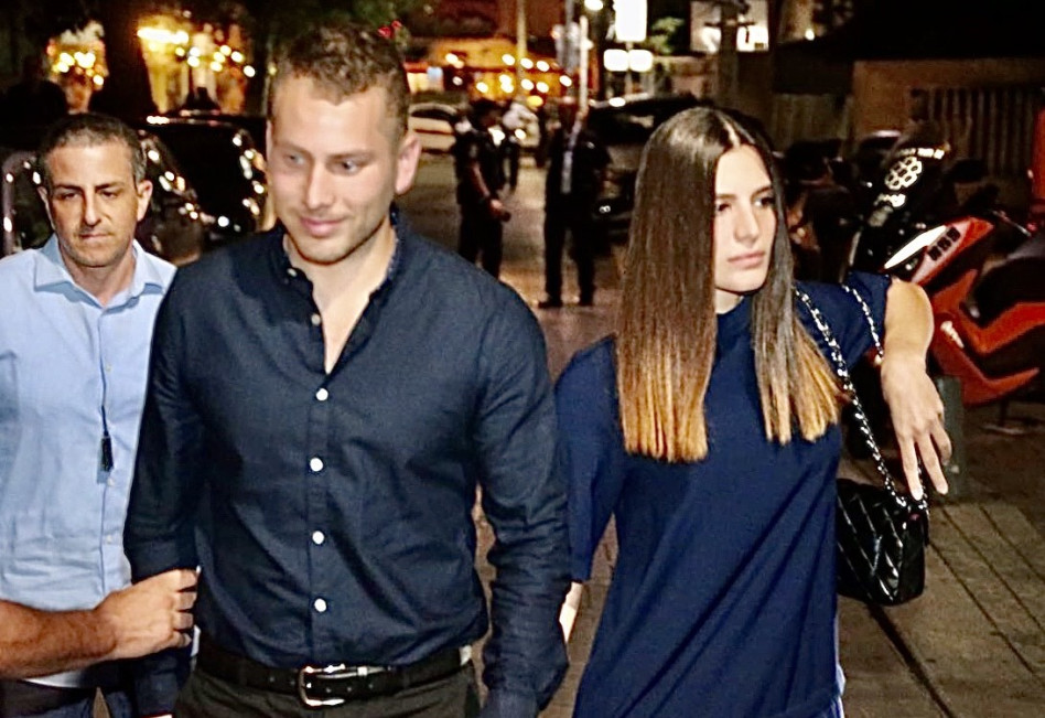 אבנר נתניהו ובת הזוג (צילום: אבשלום ששוני)