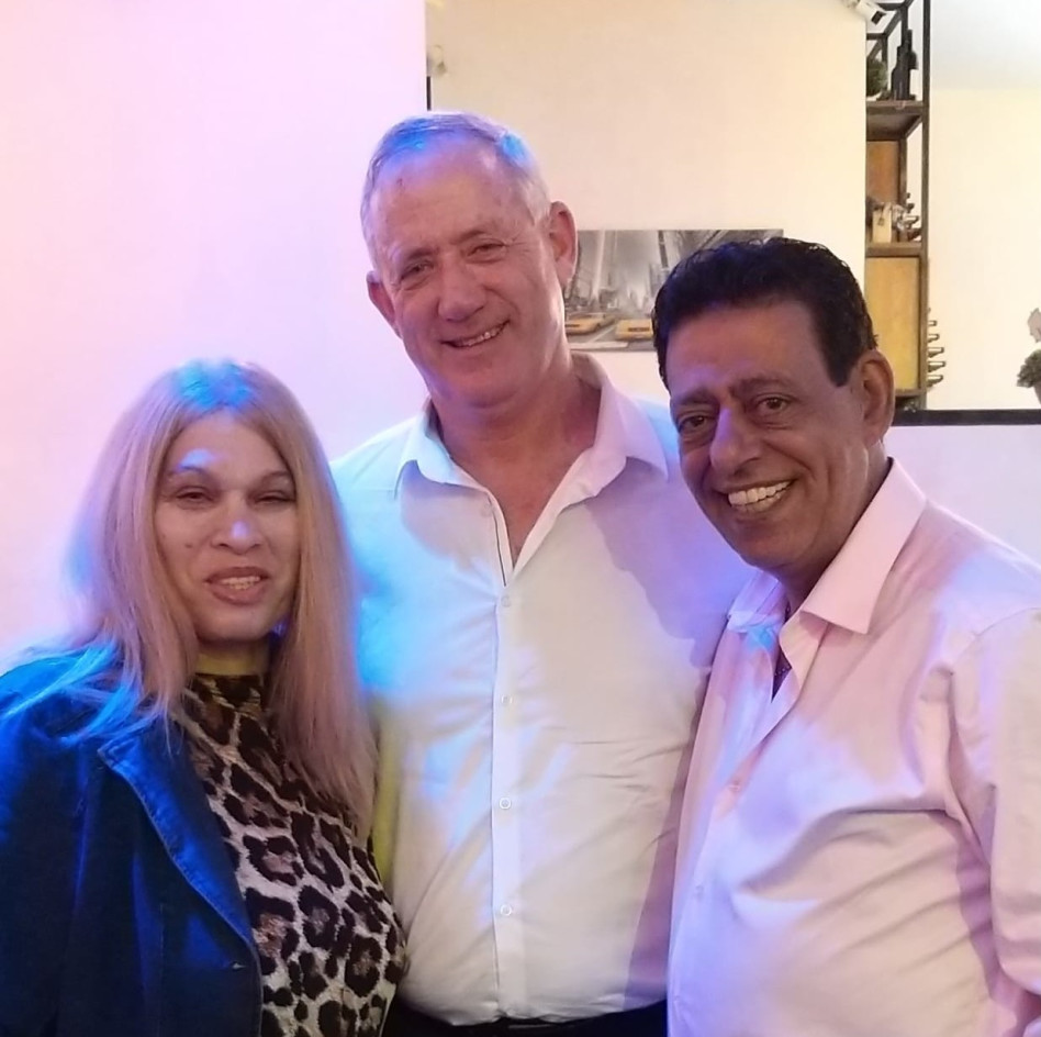 שימי תבורי, בני גנץ ויהודית באומן (צילום: סשה)