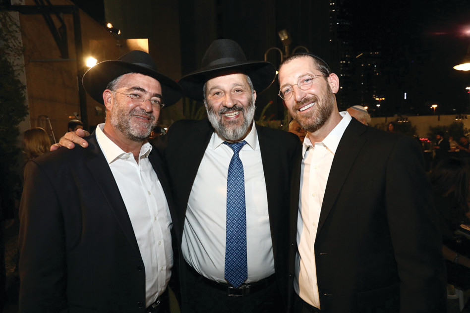 מאיר גל, אריה דרעי, יעקב הלפרין (צלם : שלומי כהן)