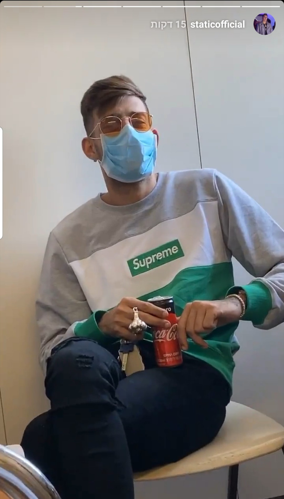 בן אל תבורי עם כיסוי (צילום: אינסטגרם)