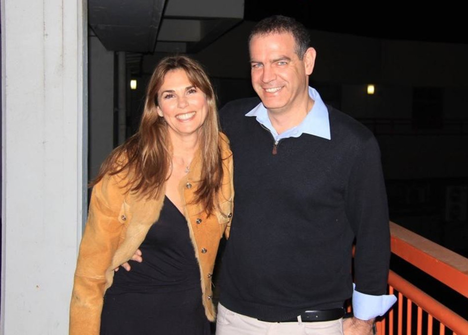 אילנה שושן וארוסה לשעבר ד"ר נמרוד קוזולובסקי (צילום: פרטי)