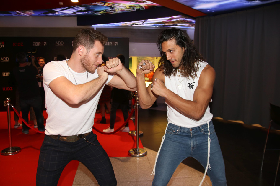 אסף גורן ויוני גרין. כנראה היה צריך להוציא אגרסיות (צילום: אור גפן)