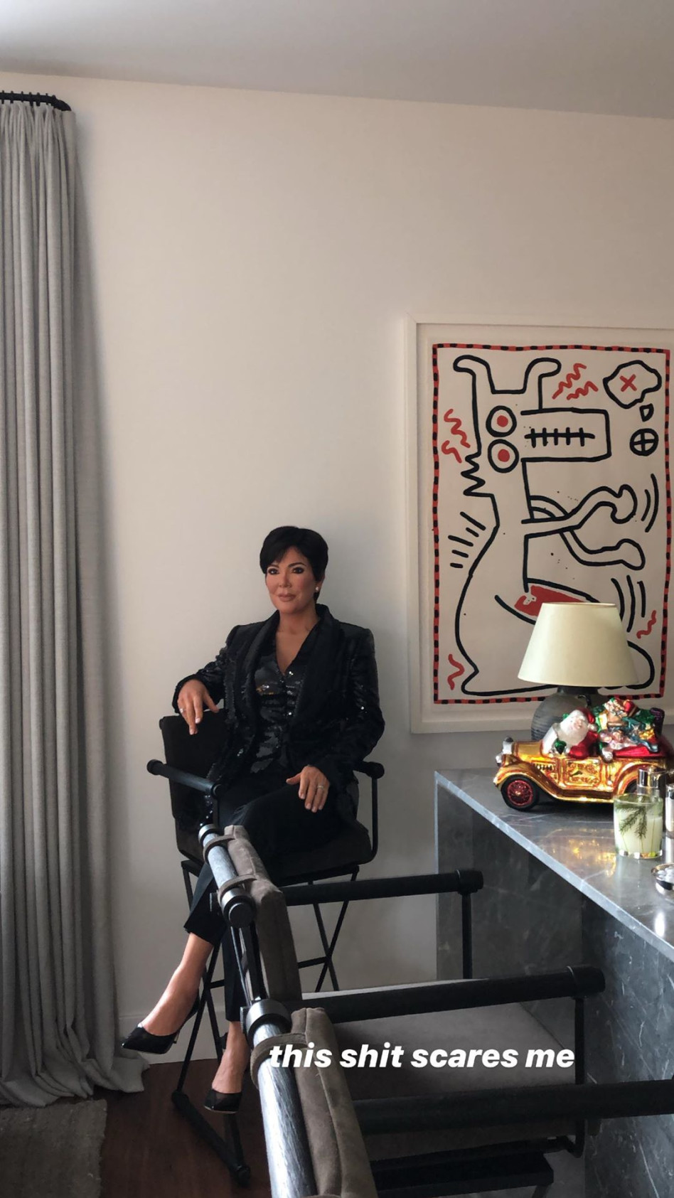 אכן קריפי. בובת השעווה של קריס ג'נר (צילום: אינסטגרם) 