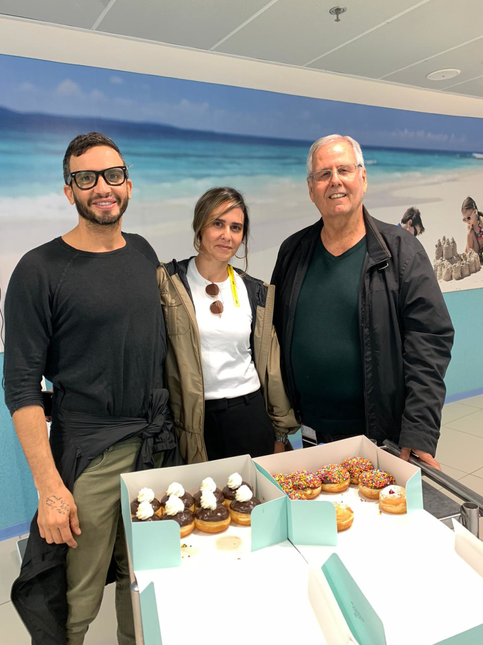  ברנרד זיטוק, מושיק גלאמין, ענת עמר (צילום: יח"צ לימור כרסנטי)