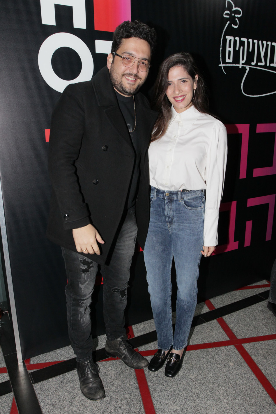 באו לפרגן. חן אסמלם ומאור זגורי (צילום: ראובן שניידר, HOT)