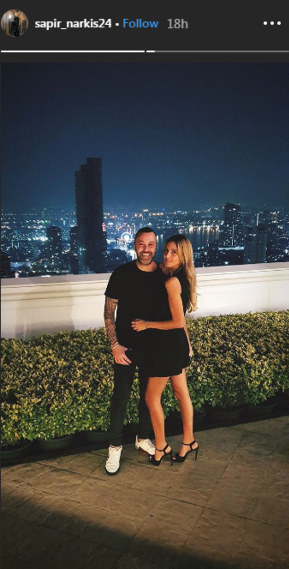 אחרי. ליאור וספיר נרקיס בחופשה (צילום: אינסטגרם ספיר נרקיס)