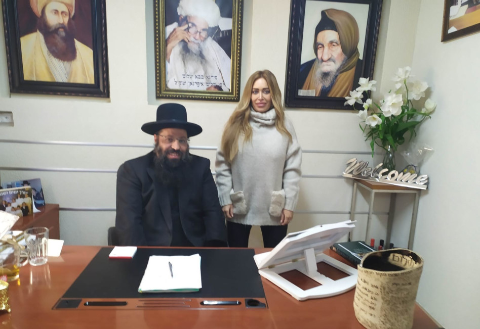 אביבית בר זוהר והרב נתנאל שריקי (צילום: איציק אוחנה, ברנז'ה)