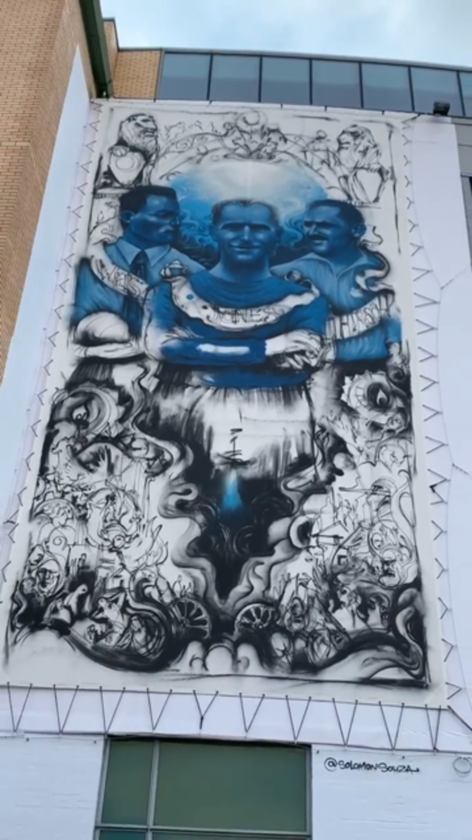  ציור הקיר של סוזה (צילום: צ'לסי Chelsea FC)