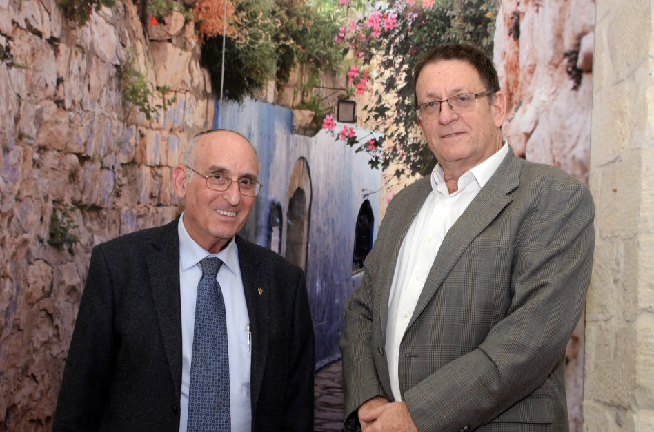 עודד ערן, אהרן קלרמן (צילום: יוני לובלינר המכללה האקדמית צפת)