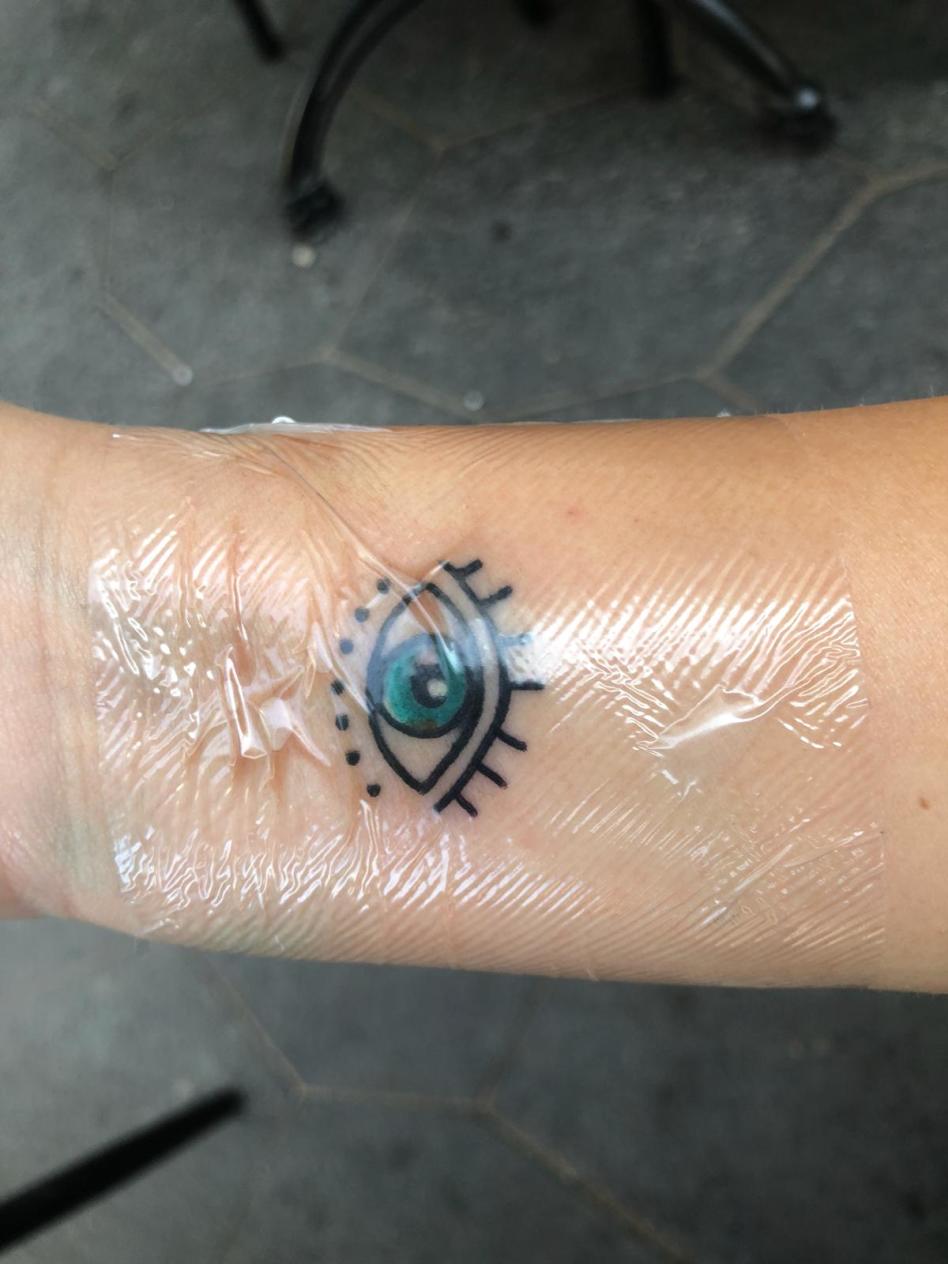 מעיין אשכנזי מתחדשת בקעקוע (צילום: פרטי)