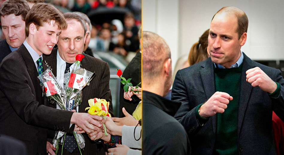 הנסיך וויליאם, לפני ואחרי (צילום: ROWAN GRIFFITHS)