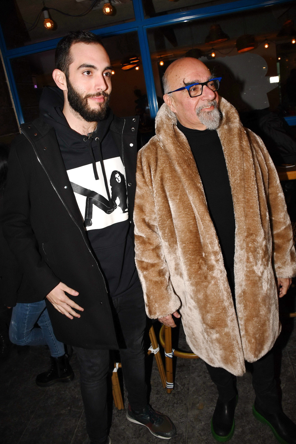 ישראל אהרוני ובנו (צילום: אביב חופי)