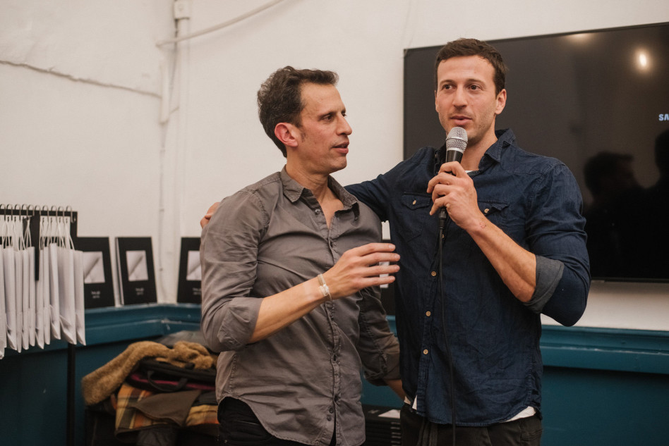 מייקל לואיס, איתי דרוקמן (צילום: דקלה גולדשטיין מלמוד)