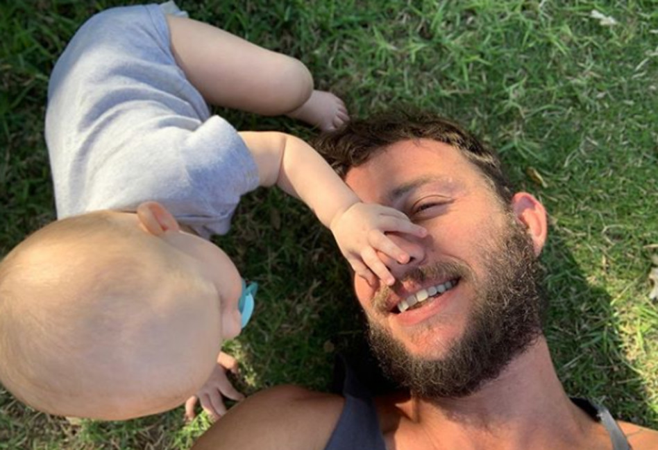 עוז זהבי ובתו כרמי (צילום: אינסטגרם)