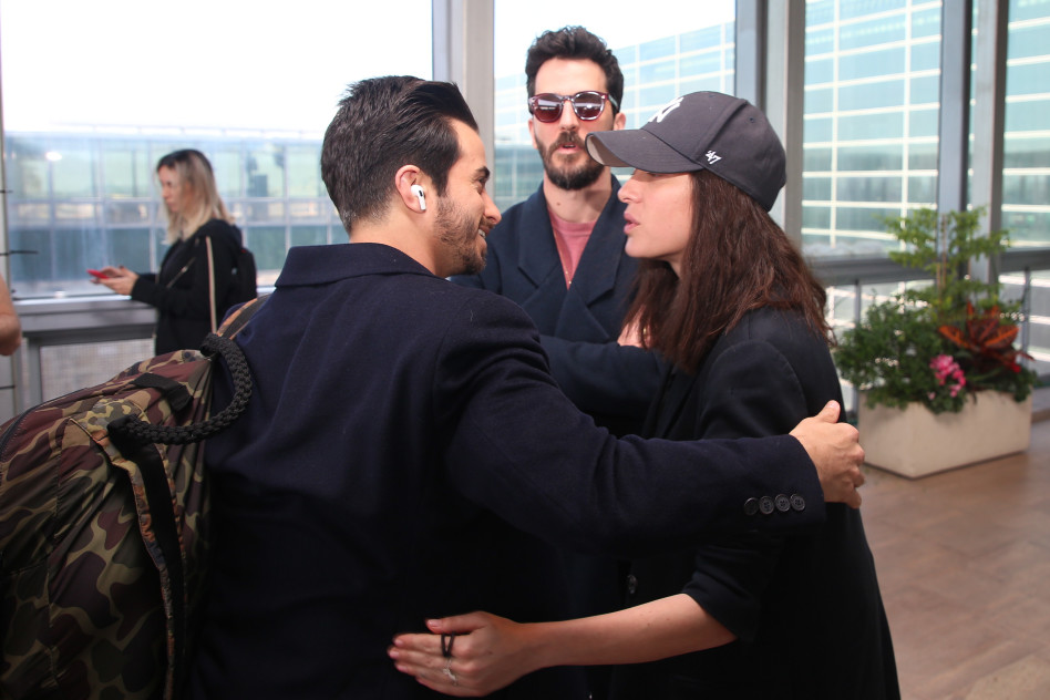 מנחי העונה בשדה התעופה בן גוריון (צילום: אלוני מור)