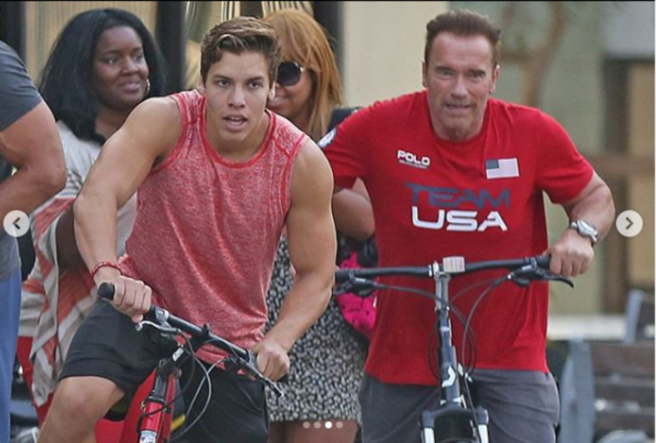 דומים? ארנולד שוורצנגר וג'וזף בנה (צילום: אינסטגרם)