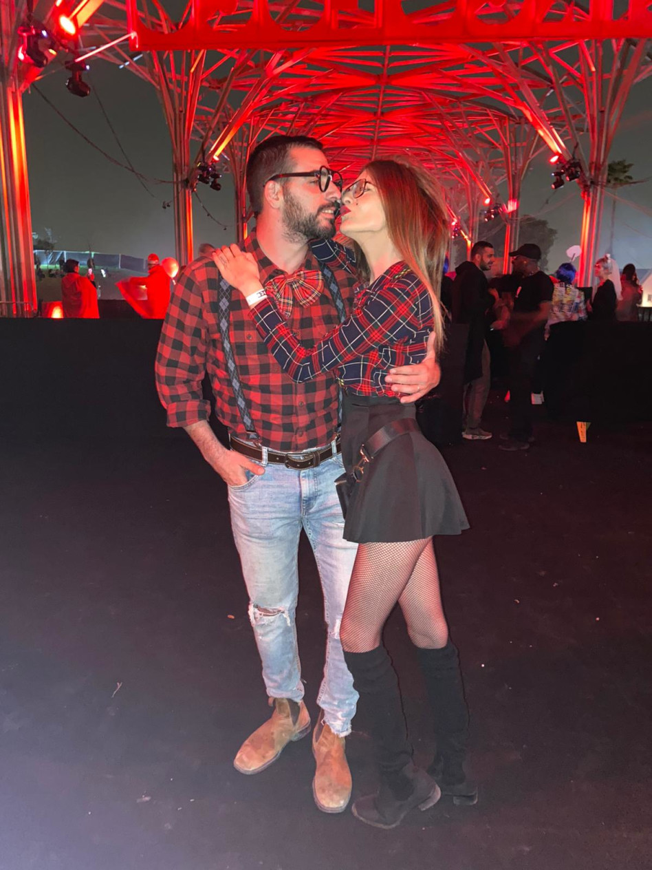 דיאנה גוז ובן זוגה (צילום: עדן שוחט)