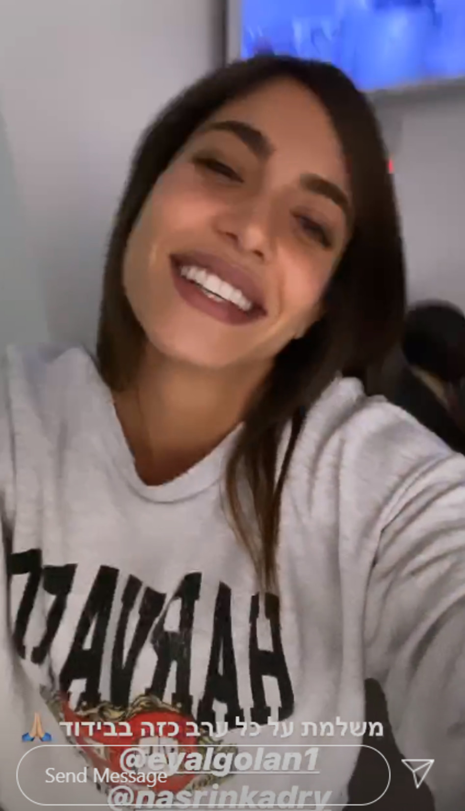 דניאל גרינברג נהנית מההופעה (צילום: צילום מסך אינסטגרם)