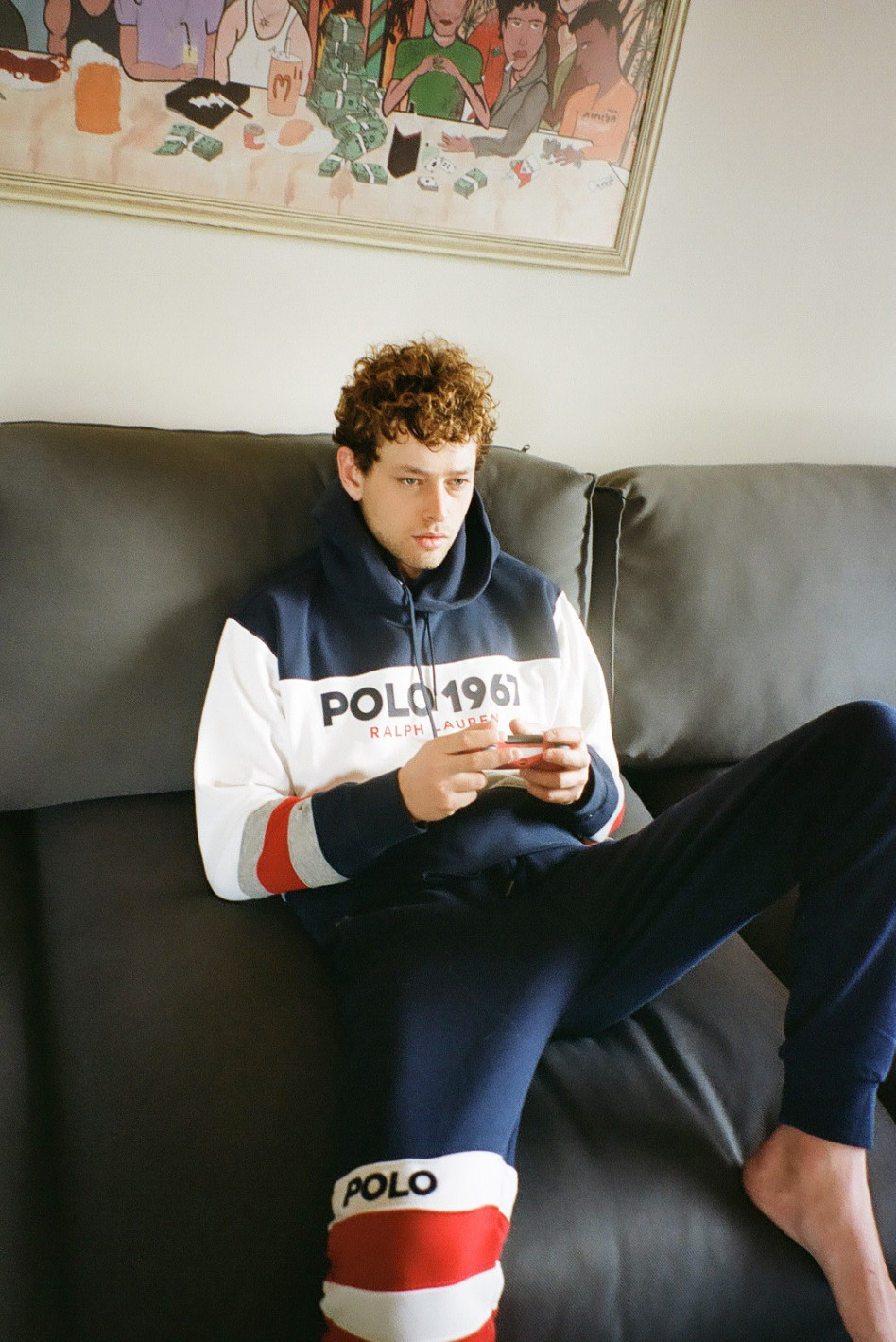 בתנוחה של הסגר הקורונה. און רפאלי (צילום: סיימון אלמלם)