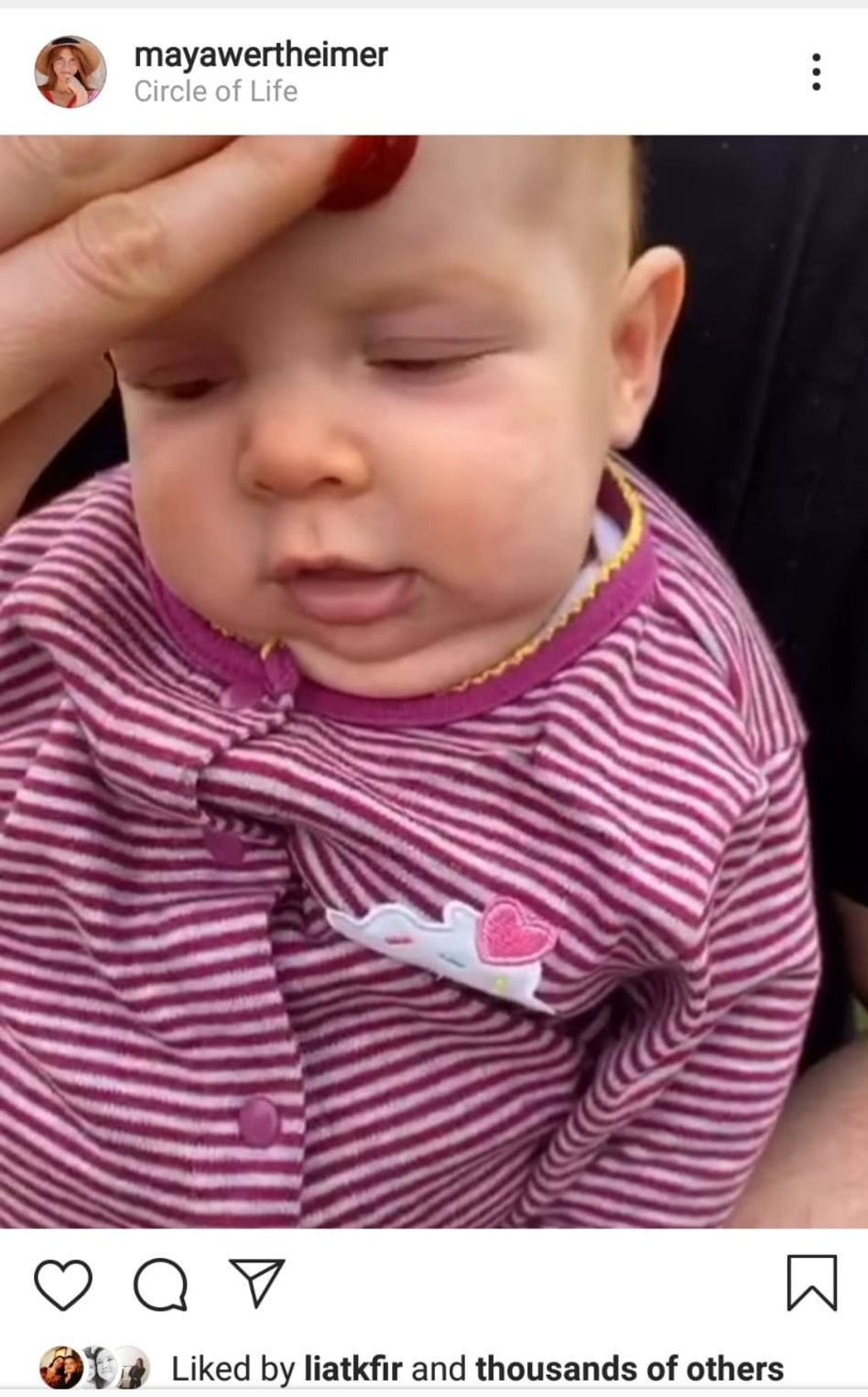 הפוסט של מאיה ורטהיימר (צילום: צילום מסך אינסטגרם)