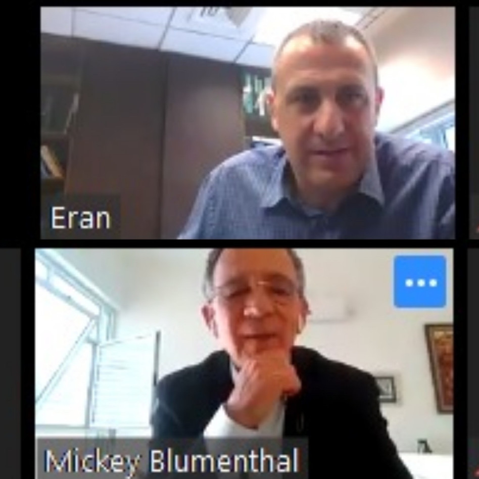 ערן זיני ומיקי בלומנטל (צילום: צילום מסך)