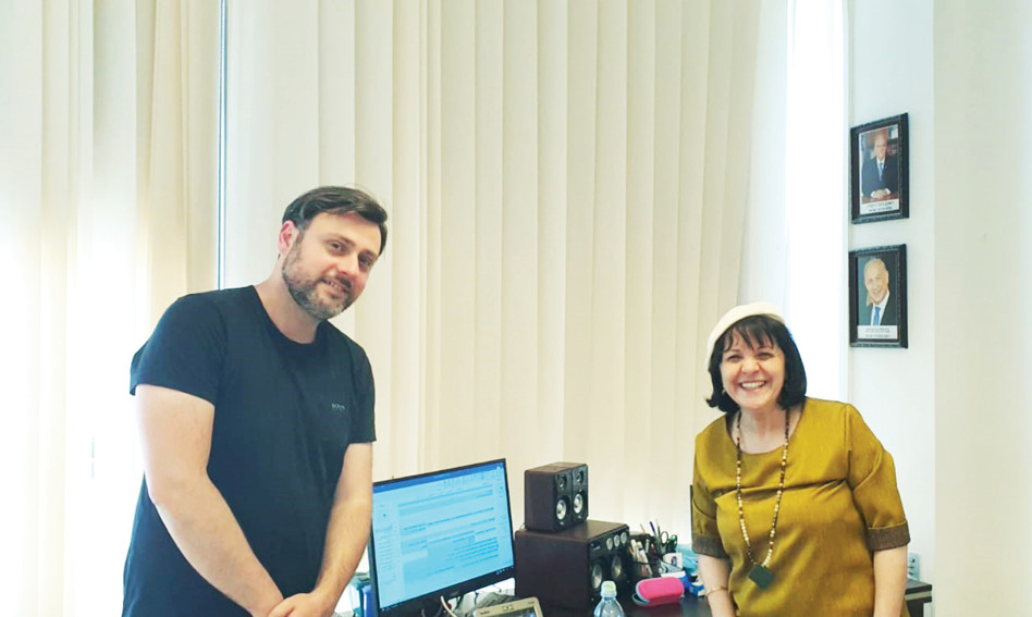 עליזה בלוך, יוסי אלי (צילום: לשכת עיריית בית שמש)