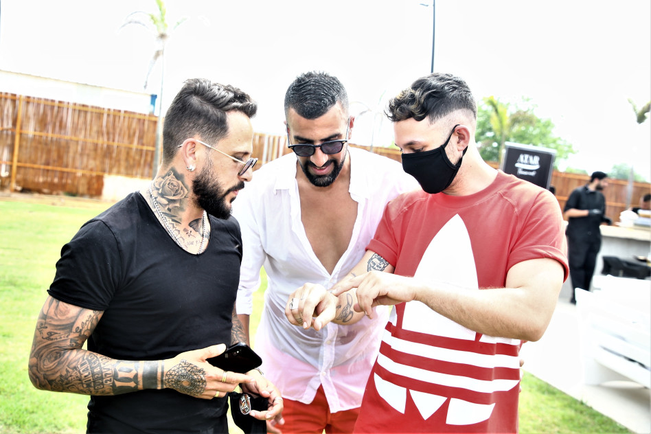 הייתה פה ברית? ישראל אוגלבו, רגב הוד, אסי בוזגלו (צילום: אלוני מור)