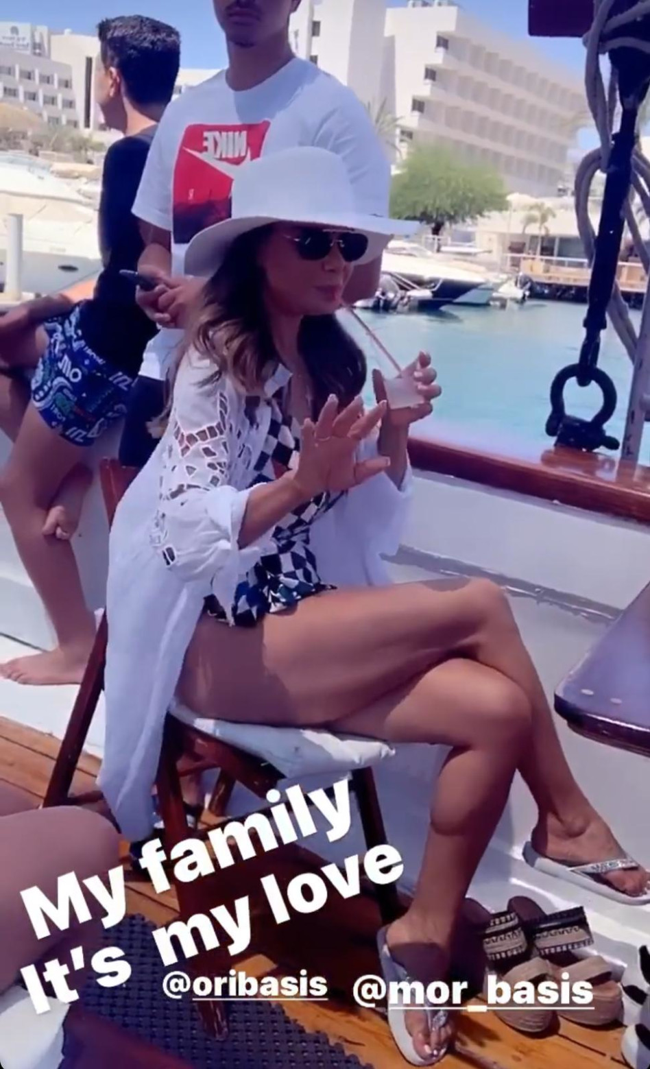 אירית רחמים בנופש באילת עם עמוס לוזון (צילום: צילום מסך אינסטגרם)