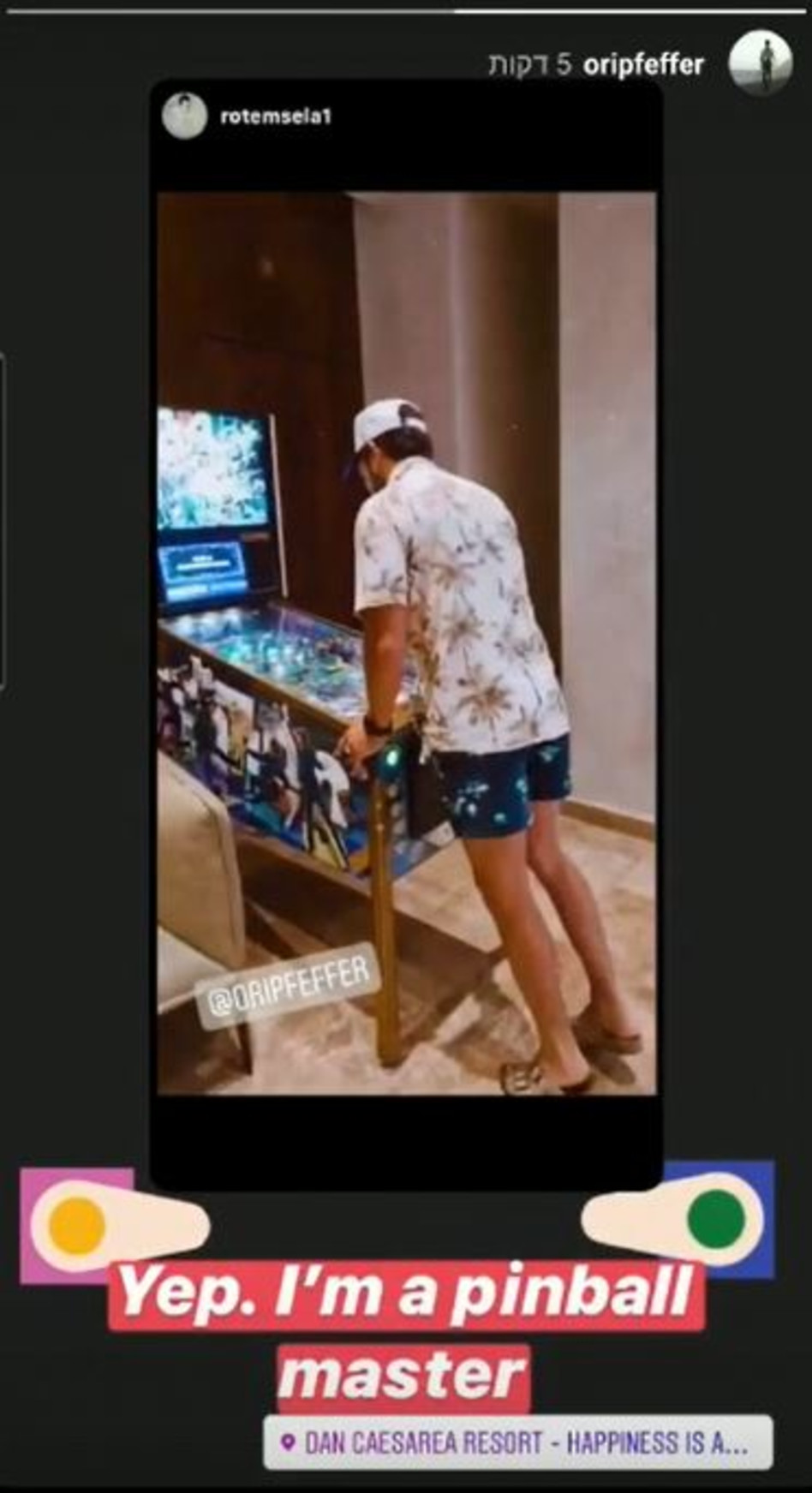 אורי פפר (צילום: צילום מסך אינסטגרם)