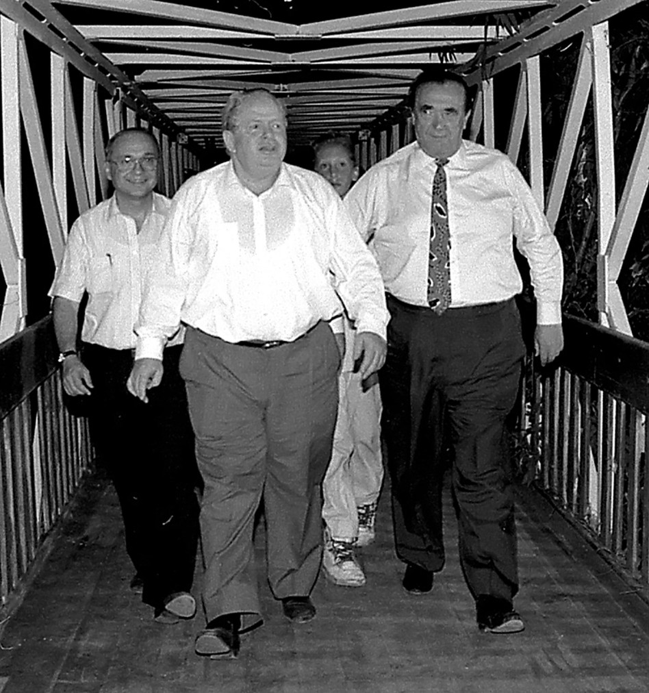 מקסוול, טומי לפיד ויעקב נאמן  (צילום: תמר מצפי)