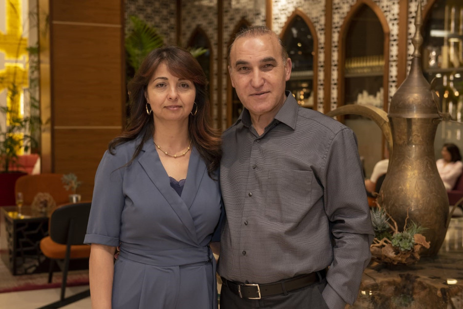 זיאד ודועא עומרי (צילום: גילה שוסטר)