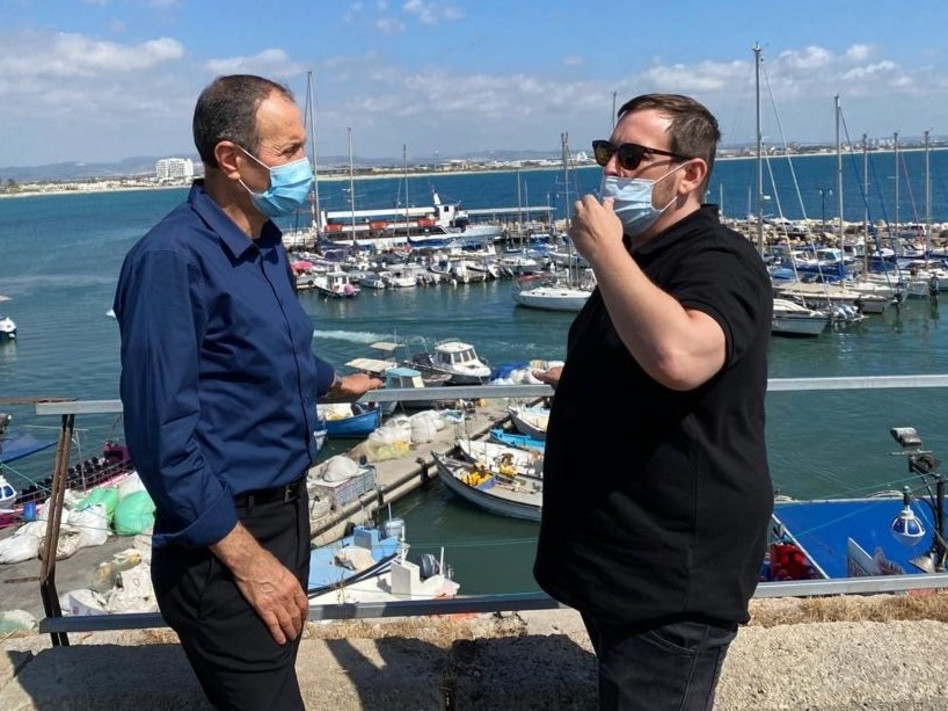 אסף זמיר, שמעון לנקרי (צילום: עיריית עכו)