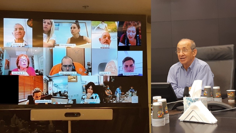 משה וידמן בזום עם נציגי העמותות (צילום: יח''צ)