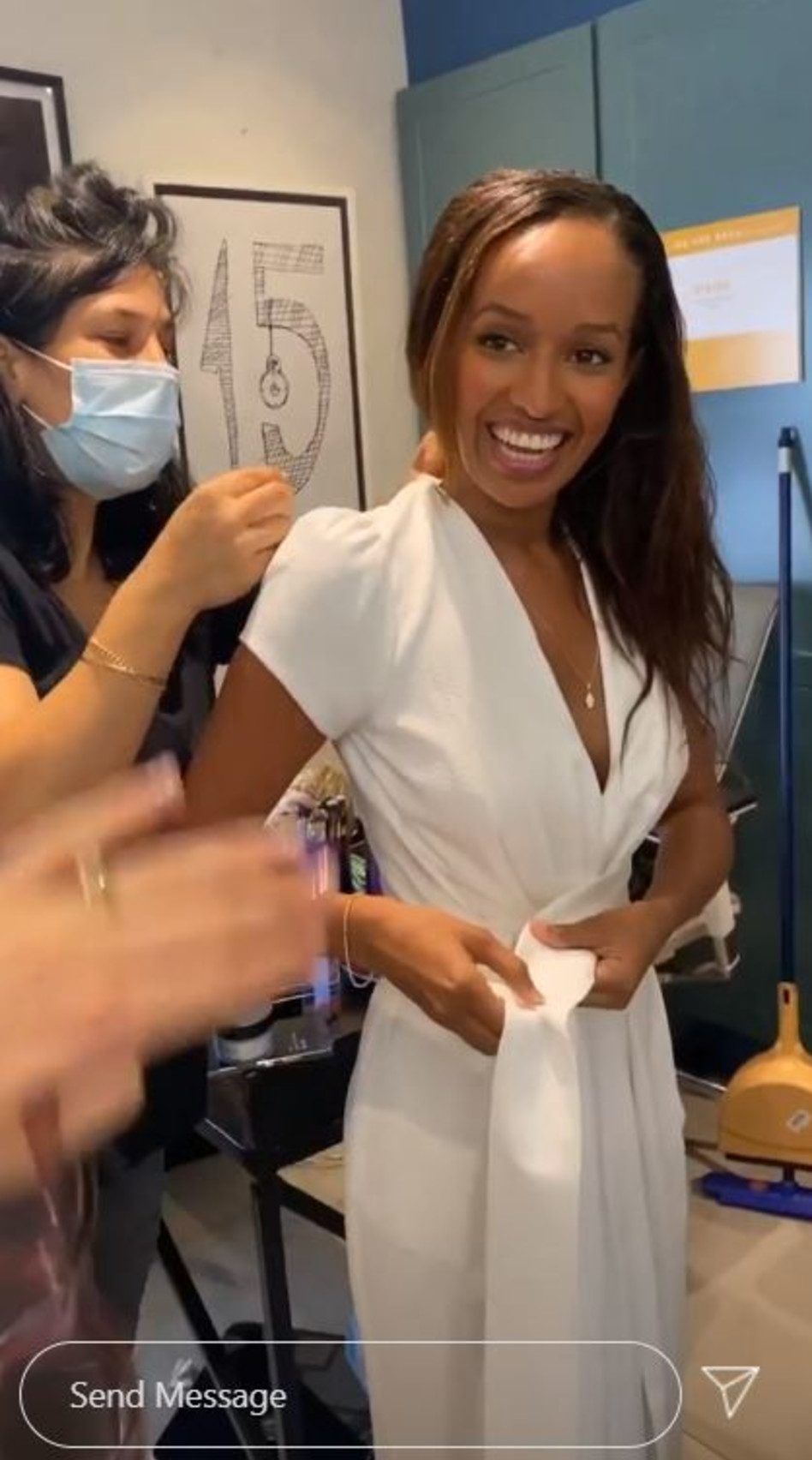 הכלה המאושרת (צילום: צילום מסך אינסטגרם)