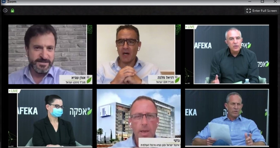 עמי מויאל, דניאל מלכה, אורן שגיא, עודד רוז, יניב גרטי ואמירה שרון (צילום: צילום מסך)