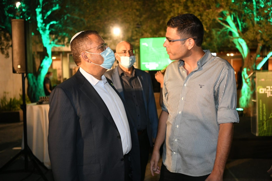  רפי גמיש ומשה לאון (צילום: עידן גרוס)