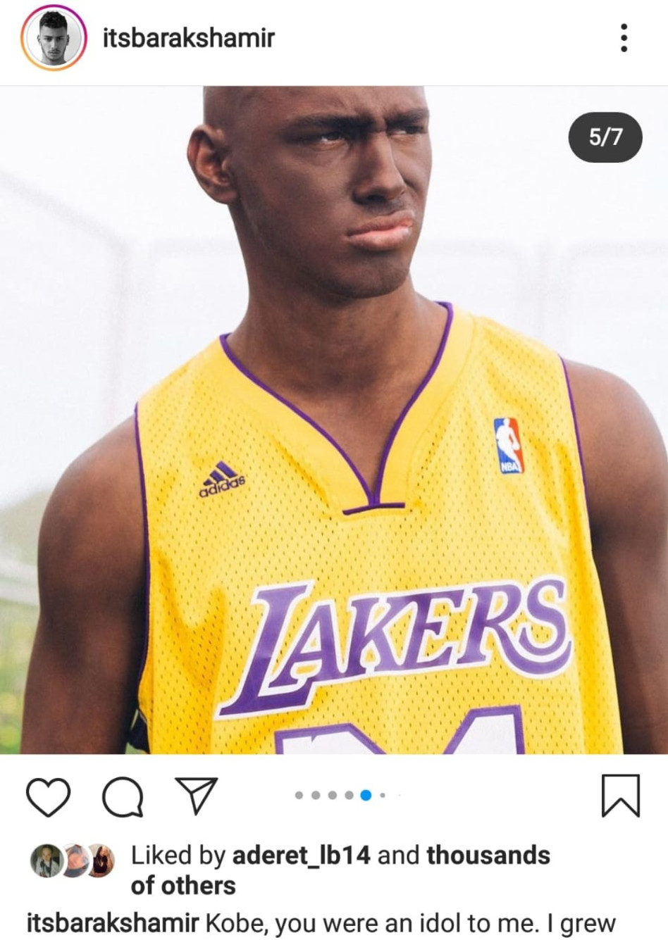 ברק שמיר (צילום: צילום מסך אינסטגרם)