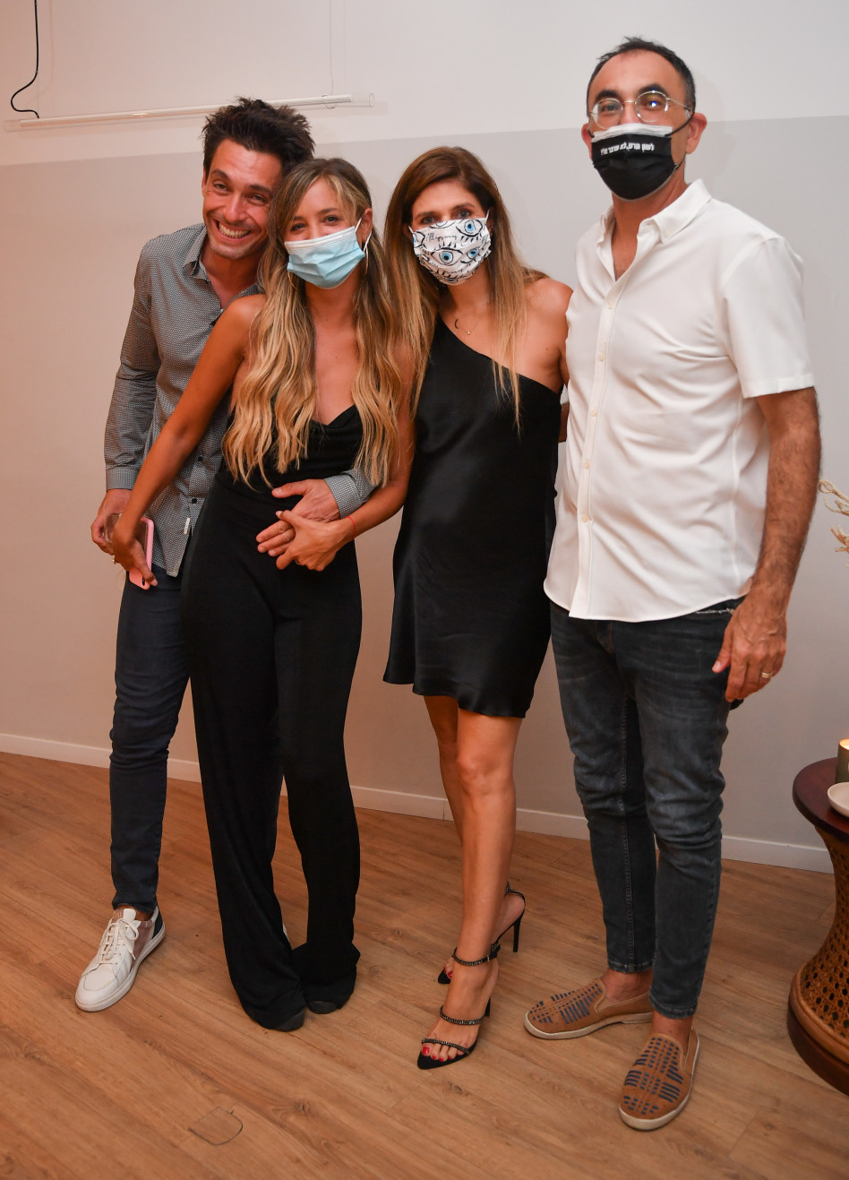 ישראל וסורלה קטורזה, שירן סנדל והחבר החדש יאן (צילום: חגי מיכאלי)